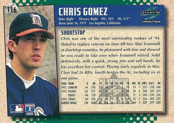 1995 Score - Platinum Team Sets #116 Chris Gomez Back
