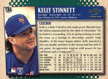 1995 Score - Platinum Team Sets #137 Kelly Stinnett Back