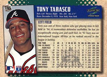 1995 Score - Platinum Team Sets #145 Tony Tarasco Back