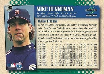 1995 Score - Platinum Team Sets #148 Mike Henneman Back
