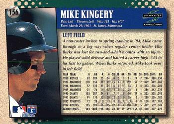 1995 Score - Platinum Team Sets #156 Mike Kingery Back