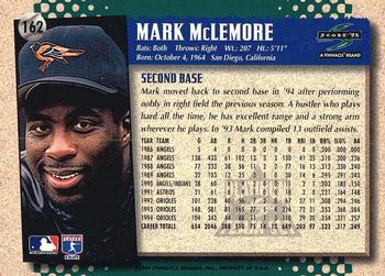 1995 Score - Platinum Team Sets #162 Mark McLemore Back