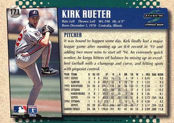 1995 Score - Platinum Team Sets #171 Kirk Rueter Back