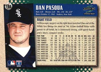 1995 Score - Platinum Team Sets #188 Dan Pasqua Back
