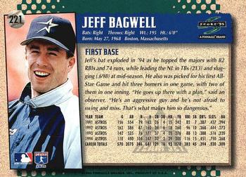 1995 Score - Platinum Team Sets #221 Jeff Bagwell Back
