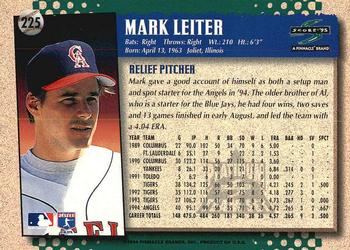 1995 Score - Platinum Team Sets #225 Mark Leiter Back