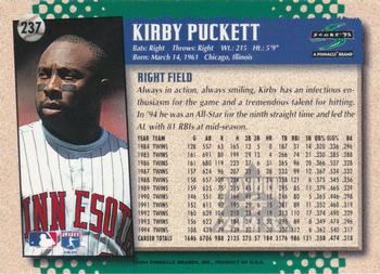 1995 Score - Platinum Team Sets #237 Kirby Puckett Back