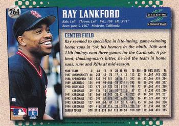 1995 Score - Platinum Team Sets #264 Ray Lankford Back