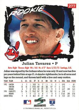 1995 Score - Platinum Team Sets #277 Julian Tavarez Back