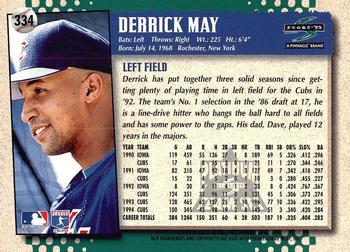 1995 Score - Platinum Team Sets #334 Derrick May Back
