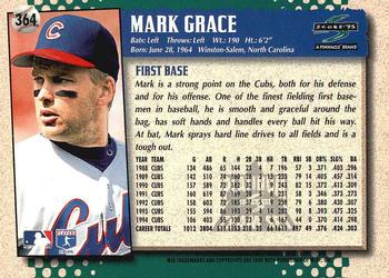 1995 Score - Platinum Team Sets #364 Mark Grace Back