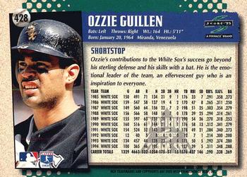 1995 Score - Platinum Team Sets #428 Ozzie Guillen Back