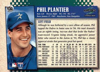 1995 Score - Platinum Team Sets #430 Phil Plantier Back