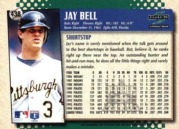 1995 Score - Platinum Team Sets #438 Jay Bell Back