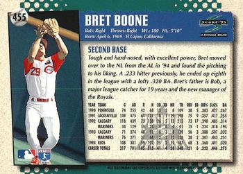 1995 Score - Platinum Team Sets #455 Bret Boone Back
