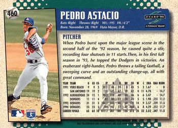1995 Score - Platinum Team Sets #460 Pedro Astacio Back