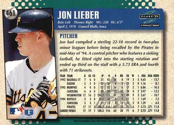 1995 Score - Platinum Team Sets #461 Jon Lieber Back