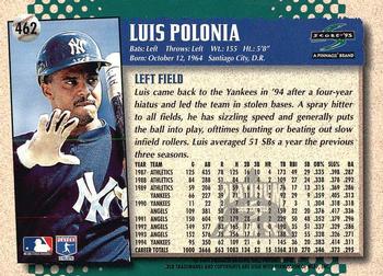 1995 Score - Platinum Team Sets #462 Luis Polonia Back
