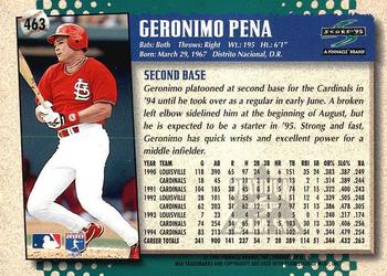 1995 Score - Platinum Team Sets #463 Geronimo Pena Back