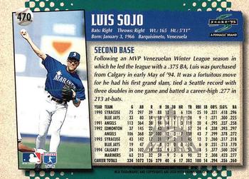 1995 Score - Platinum Team Sets #470 Luis Sojo Back