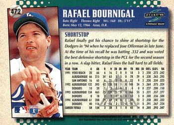 1995 Score - Platinum Team Sets #472 Rafael Bournigal Back