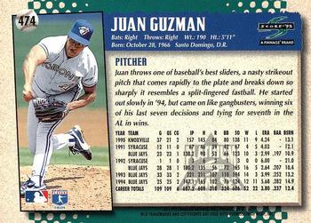 1995 Score - Platinum Team Sets #474 Juan Guzman Back