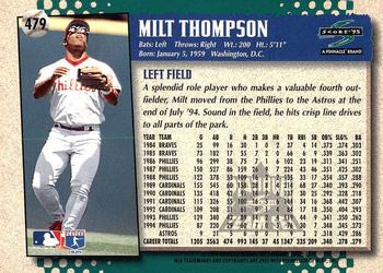 1995 Score - Platinum Team Sets #479 Milt Thompson Back