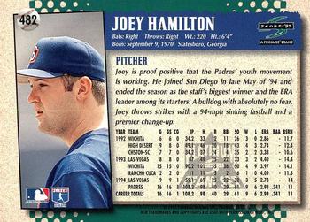 1995 Score - Platinum Team Sets #482 Joey Hamilton Back