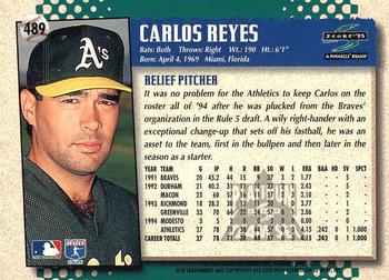 1995 Score - Platinum Team Sets #489 Carlos Reyes Back