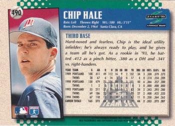 1995 Score - Platinum Team Sets #490 Chip Hale Back