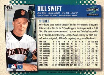 1995 Score - Platinum Team Sets #491 Bill Swift Back