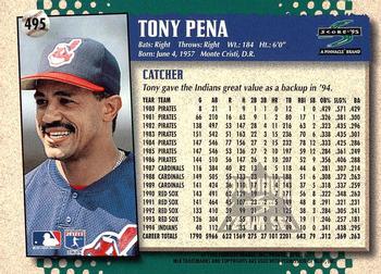1995 Score - Platinum Team Sets #495 Tony Pena Back