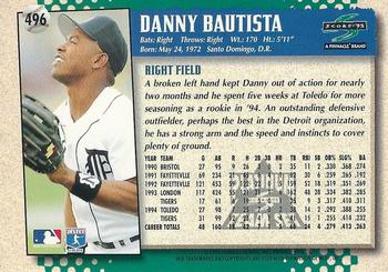 1995 Score - Platinum Team Sets #496 Danny Bautista Back