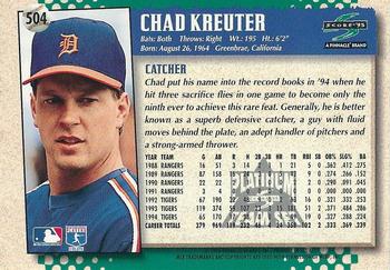 1995 Score - Platinum Team Sets #504 Chad Kreuter Back