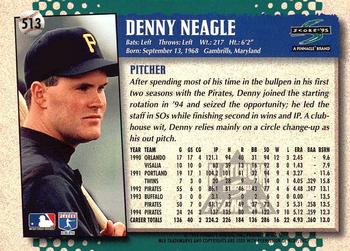 1995 Score - Platinum Team Sets #513 Denny Neagle Back
