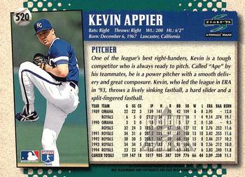 1995 Score - Platinum Team Sets #520 Kevin Appier Back