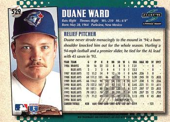 1995 Score - Platinum Team Sets #529 Duane Ward Back