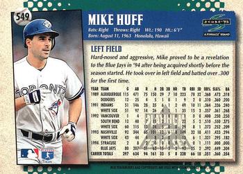 1995 Score - Platinum Team Sets #549 Mike Huff Back