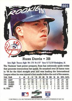 1995 Score - Platinum Team Sets #601 Russ Davis Back
