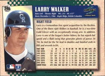 1995 Score - You Trade 'em #346 Larry Walker Back