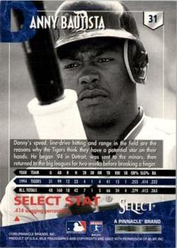 1995 Select - Artist's Proofs #31 Danny Bautista Back