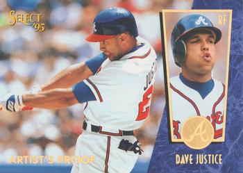 1995 Select - Artist's Proofs #67 David Justice Front