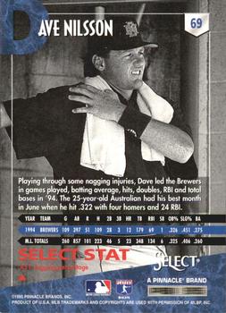 1995 Select - Artist's Proofs #69 Dave Nilsson Back