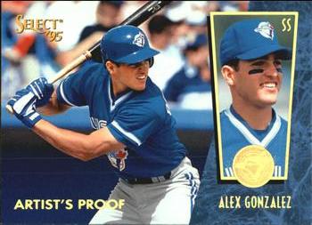 1995 Select - Artist's Proofs #95 Alex Gonzalez Front