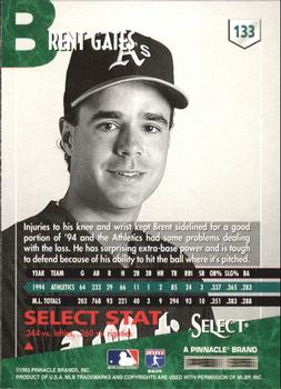 1995 Select - Artist's Proofs #133 Brent Gates Back