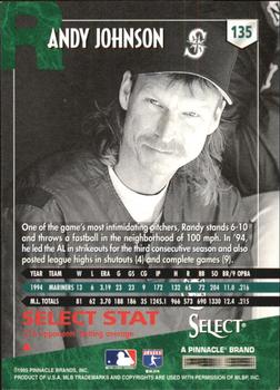 1995 Select - Artist's Proofs #135 Randy Johnson Back
