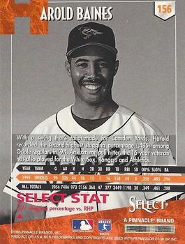 1995 Select - Artist's Proofs #156 Harold Baines Back