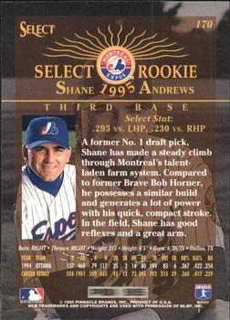 1995 Select - Artist's Proofs #170 Shane Andrews Back
