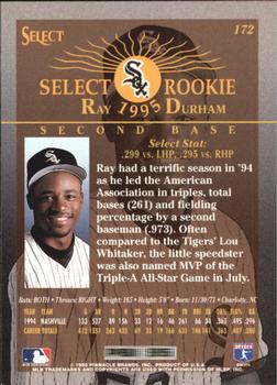 1995 Select - Artist's Proofs #172 Ray Durham Back