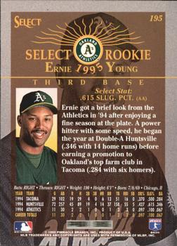 1995 Select - Artist's Proofs #195 Ernie Young Back